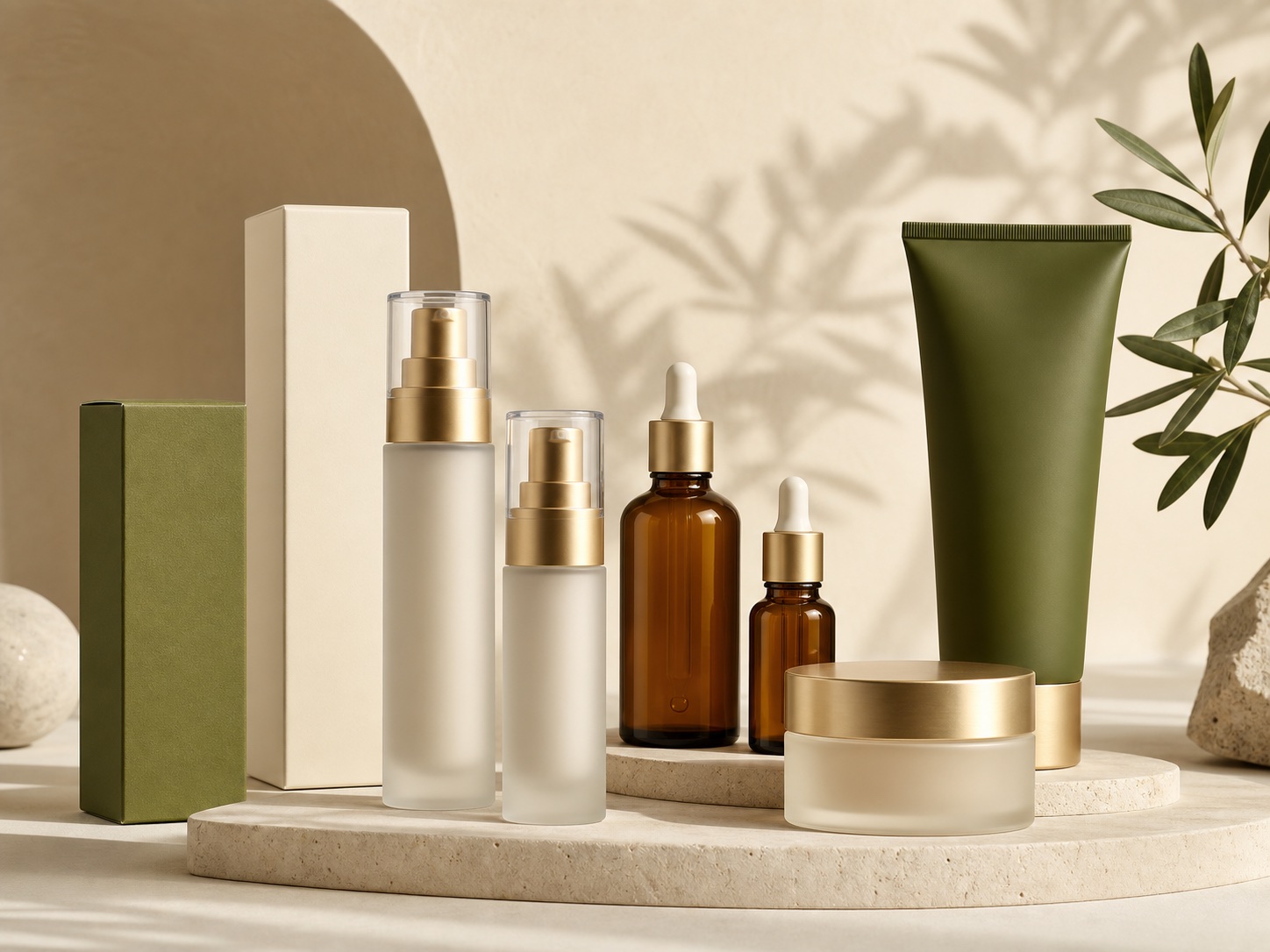Premium private label cosmetic packaging collection